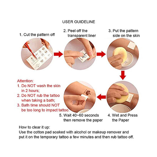 Realistische tijdelijke nep tattoo - Bloem 2