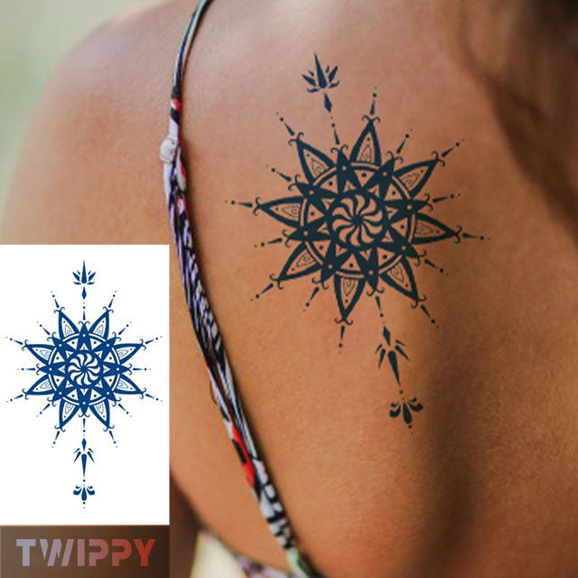 Realistische tijdelijke nep tattoo - Abstracte vormen 5