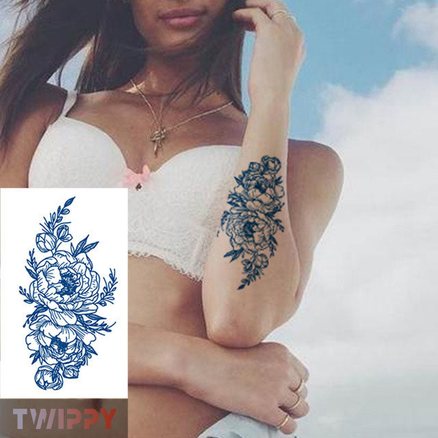 Realistische tijdelijke nep tattoo - Bloem 5