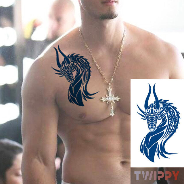 Realistische tijdelijke nep tattoo - Draak