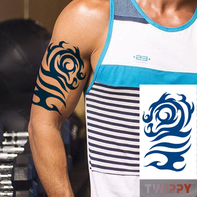 Realistische tijdelijke nep tattoo - Tribal