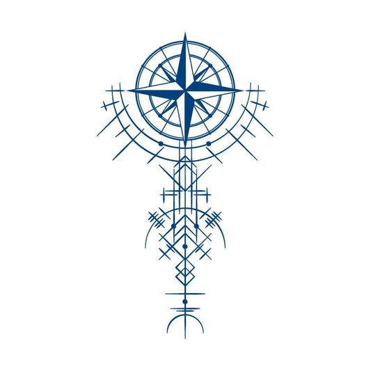 Realistische tijdelijke nep tattoo - Viking