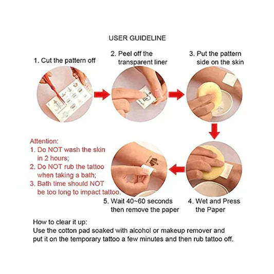 Realistische tijdelijke nep tattoo - Abstracte vormen 5