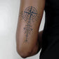 Realistische tijdelijke nep tattoo - Viking